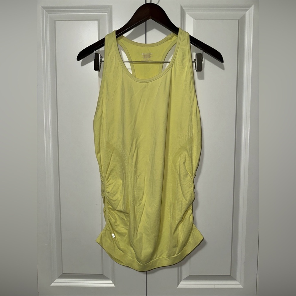 Athleta Speedlight Racerback Workout Tank Top M Yellow